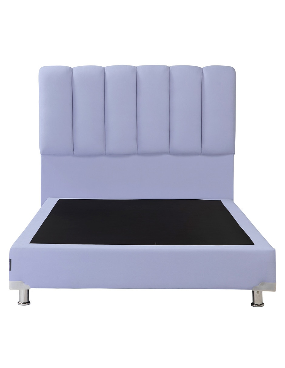 Cama kami box de madera y tela 2