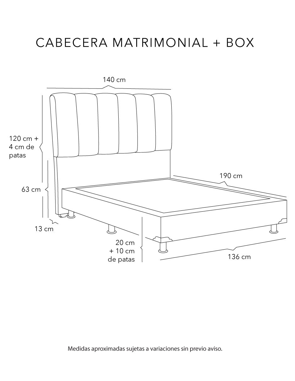 Cama kami box de madera y tela 6