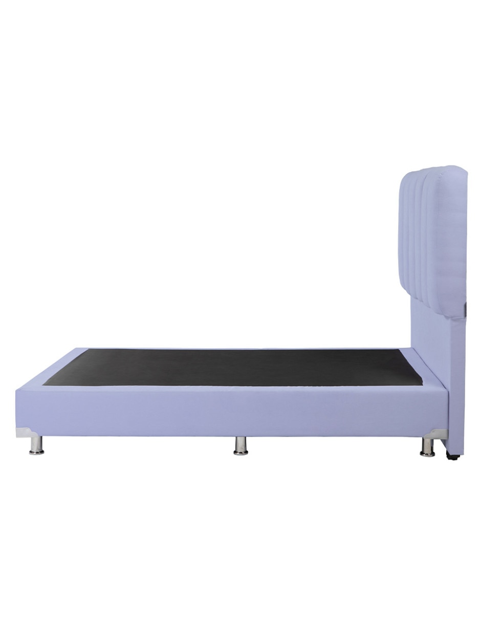 Cama kami box de madera y tela 3