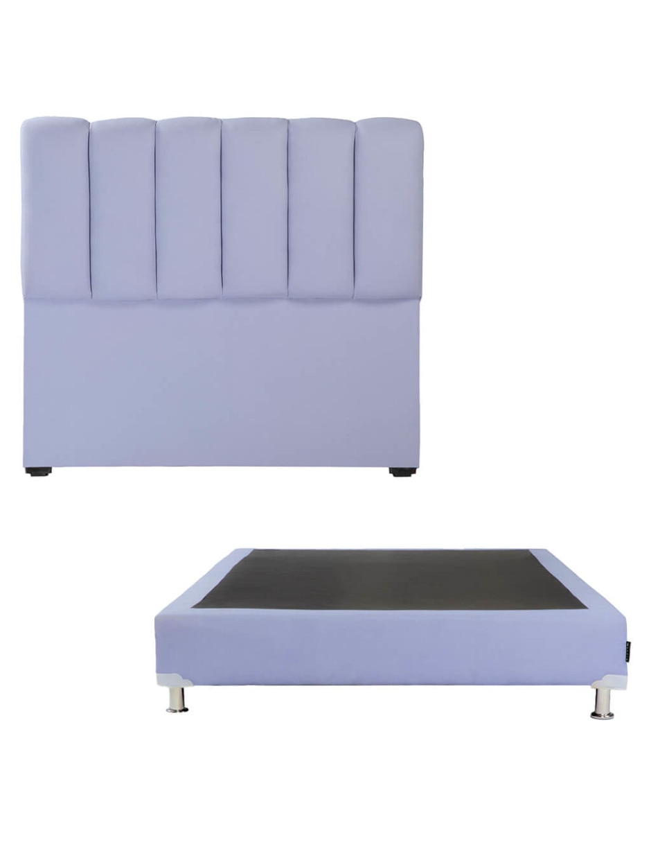 Cama kami box de madera y tela Cama kami box de madera y tela