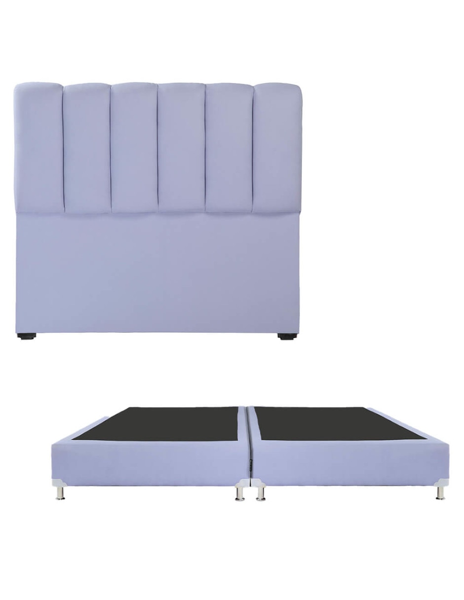 Cama kami box de madera y tela Cama kami box de madera y tela