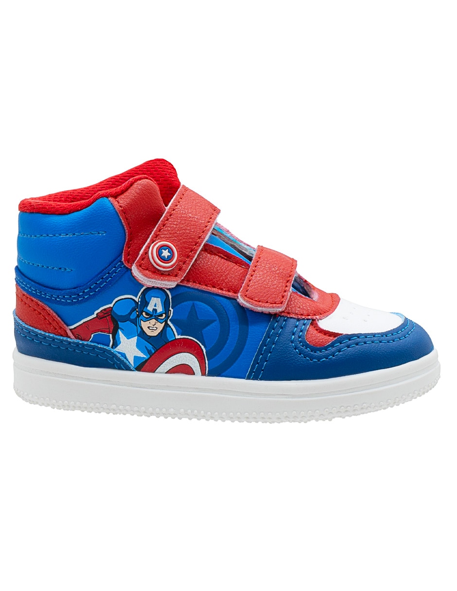 Tenis marvel para niño urbano capitán américa