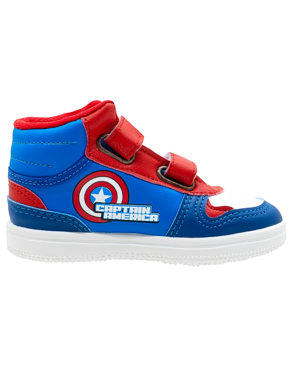 Tenis marvel para niño urbano capitán américa