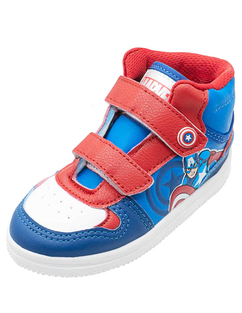 Tenis marvel para niño urbano capitán américa