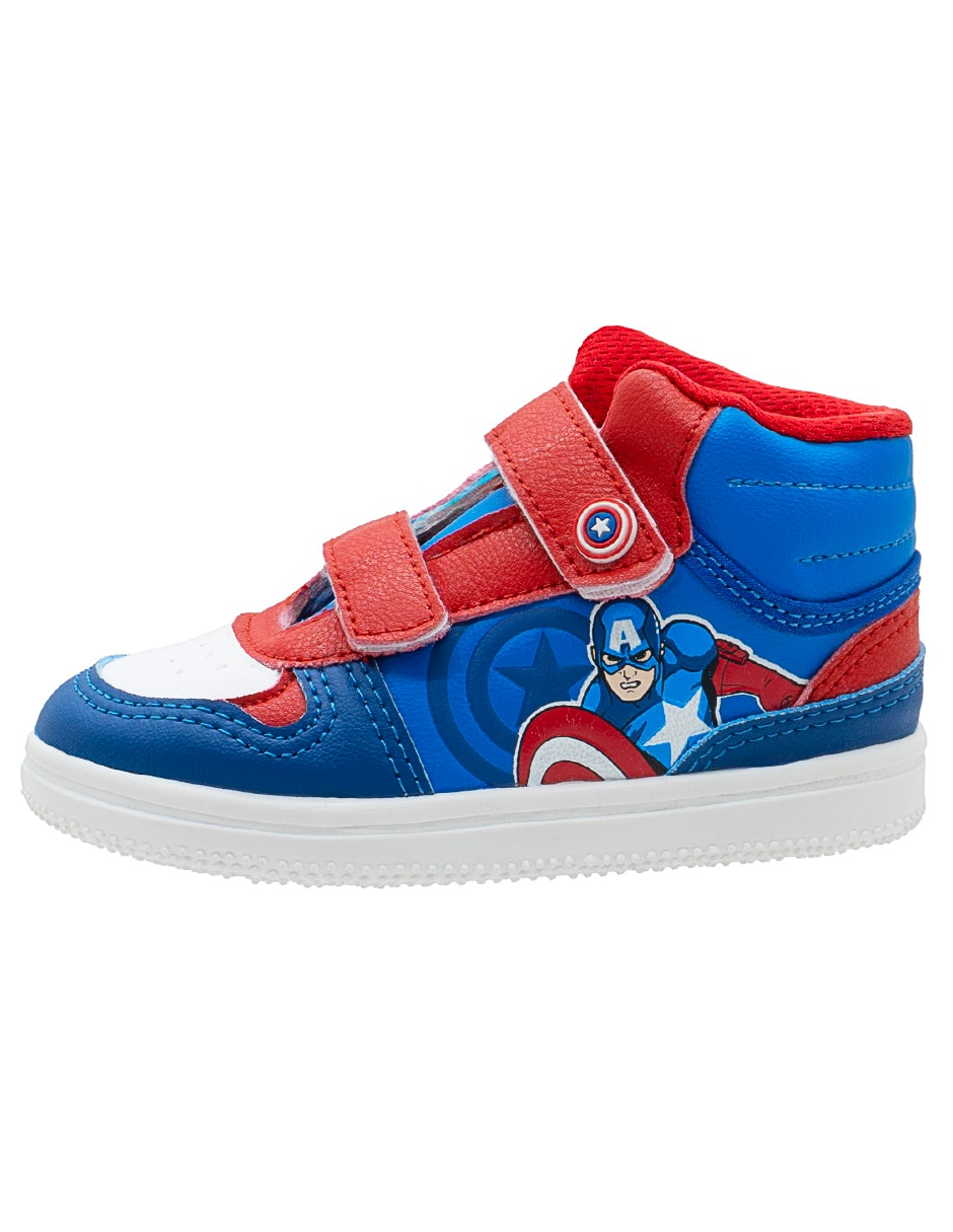 Tenis marvel para niño urbano capitán américa