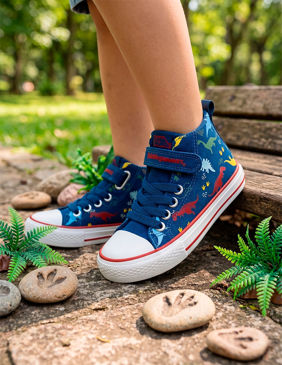 Tenis para Niño Vulcanizado Dinosaurios 7
