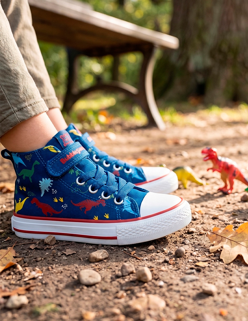 Tenis para Niño Vulcanizado Dinosaurios 9