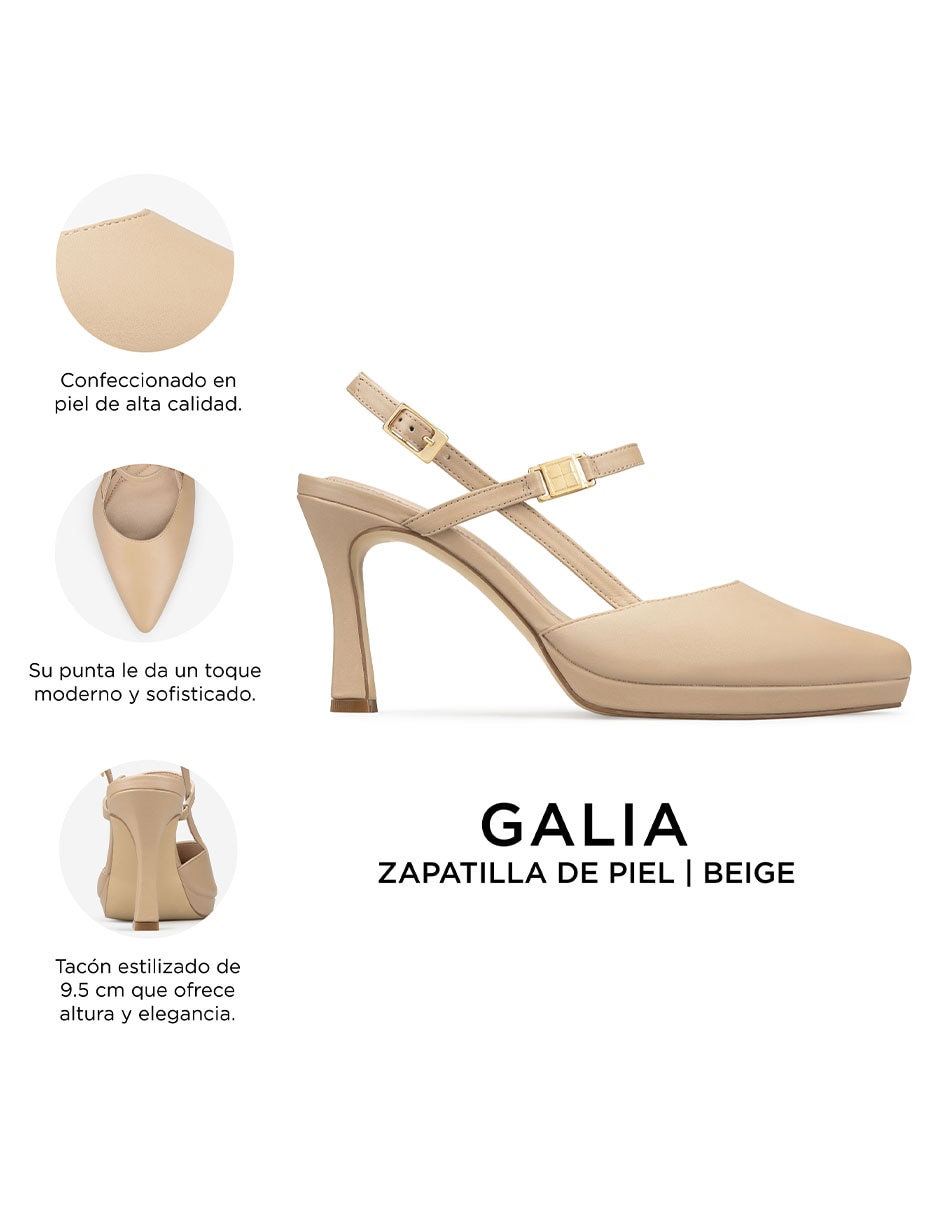 Zapatilla de piel Davenia