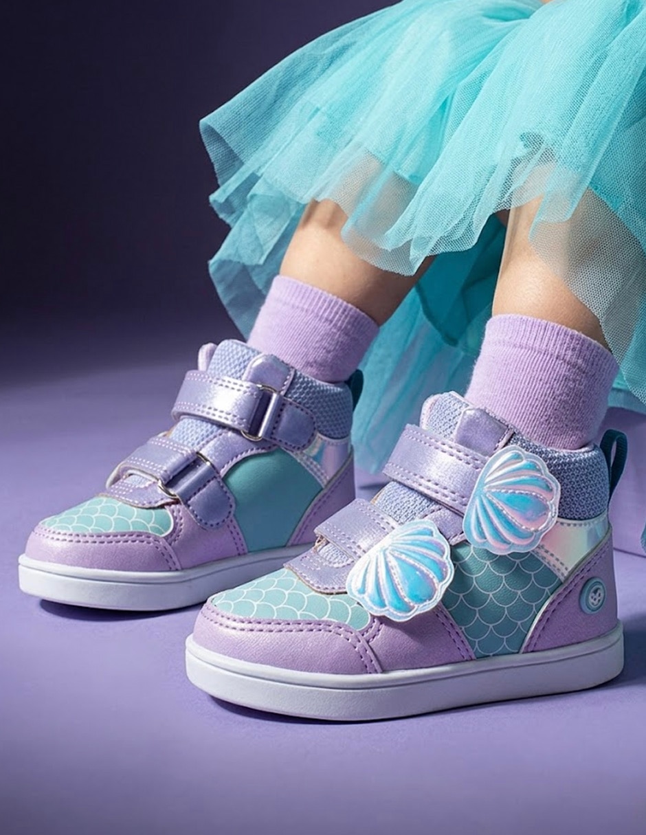 Tenis BUBBLE GUMMERS para Niña Fun Lights Sirena