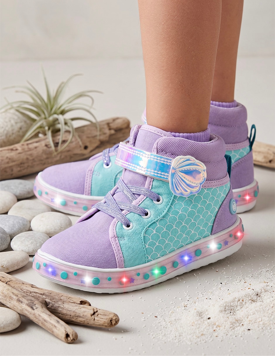 Tenis BUBBLE GUMMERS para Niña Fun lights Sirena