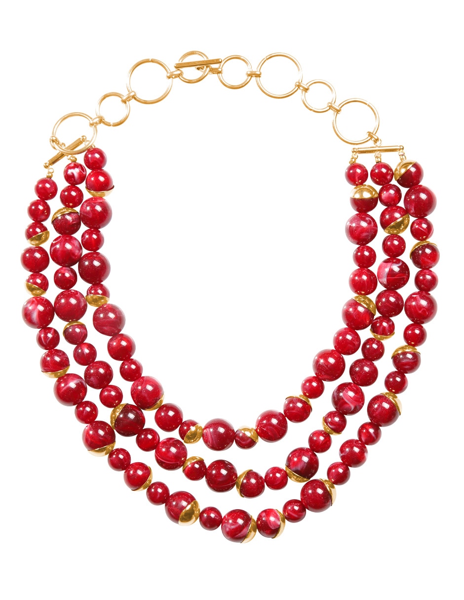 Collar Coralia con acabado baño de oro 18 K Collar Coralia con acabado baño de oro 18 K