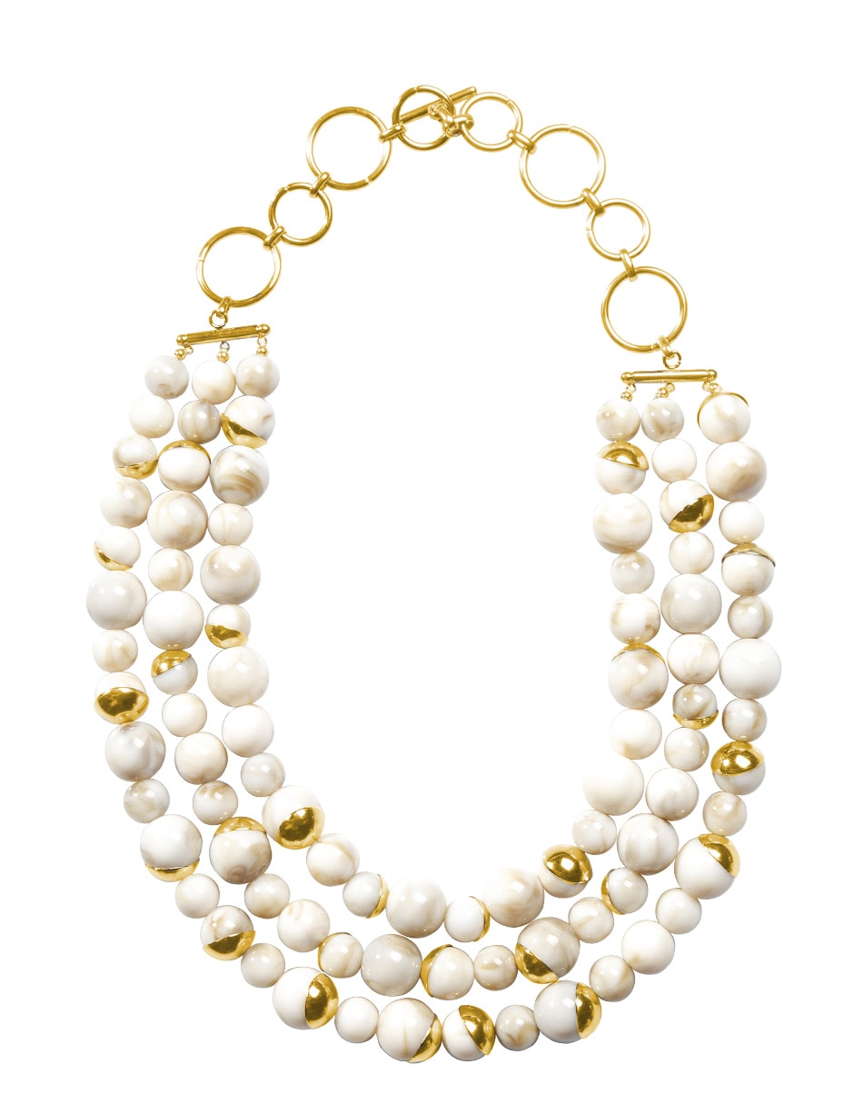 Collar Coralia con acabado baño de oro 18 K