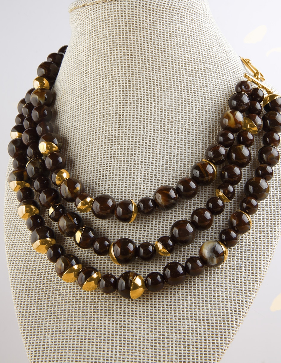 Collar Coralia con acabado baño de oro 18 K 6