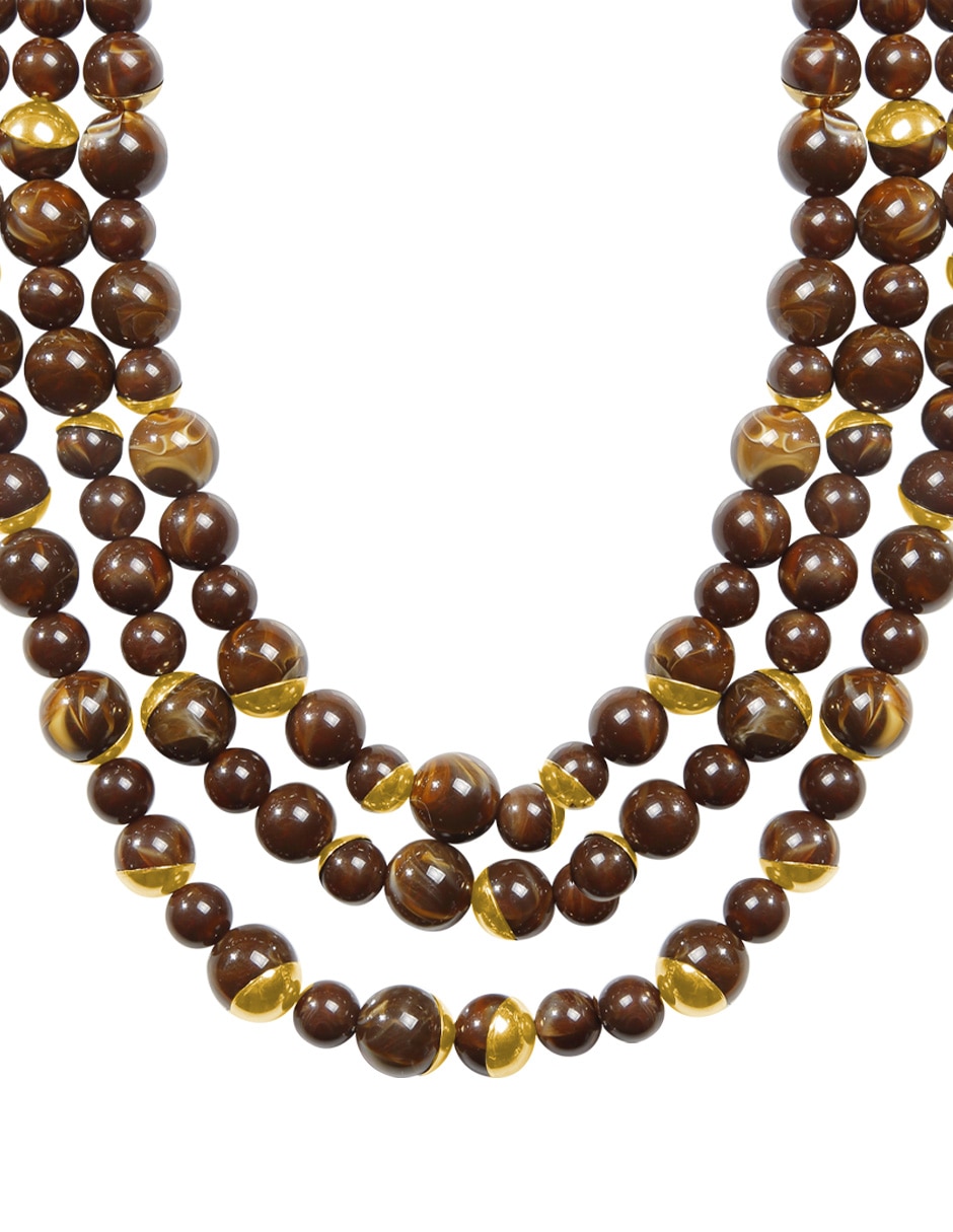 Collar Coralia con acabado baño de oro 18 K 7