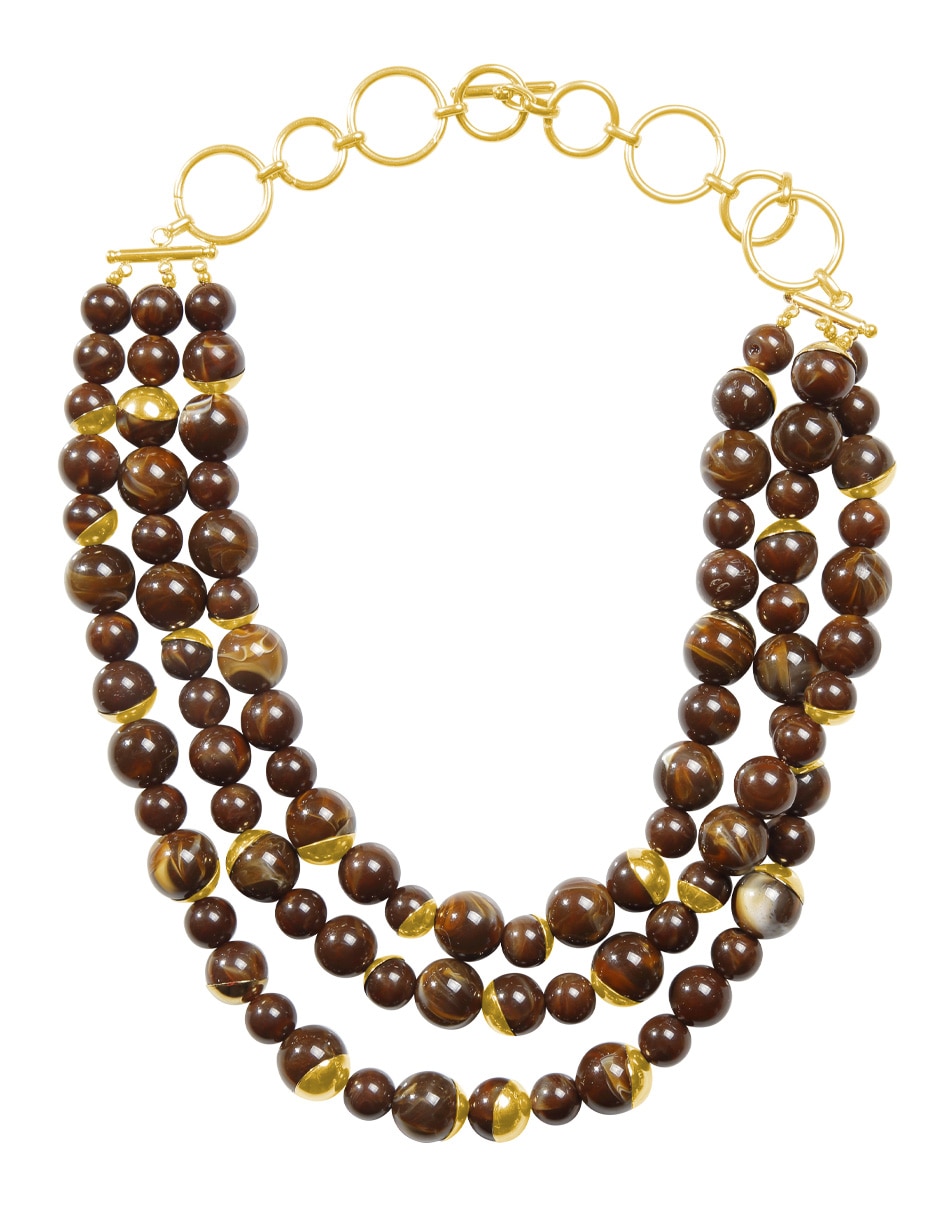 Collar Coralia con acabado baño de oro 18 K 1