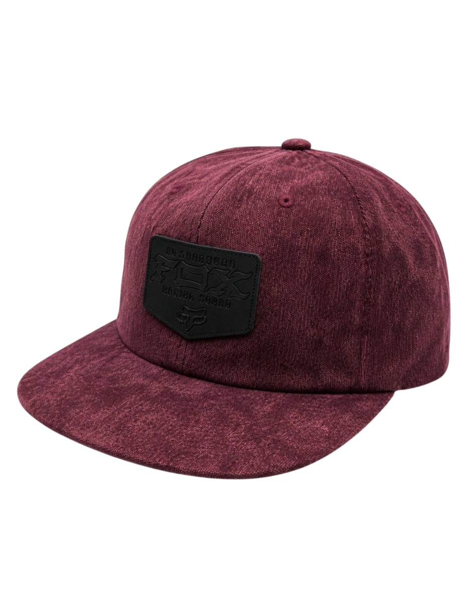 Gorra visera plana snapback para motorsport Fox para hombre