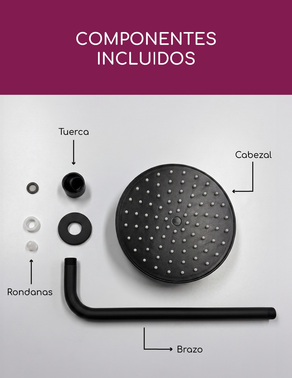 Regadera para baño Brucke