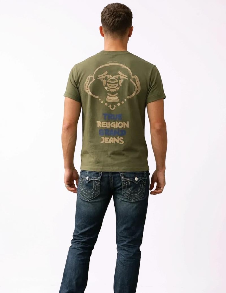 Playera True Religion Buddha Head cuello redondo para hombre