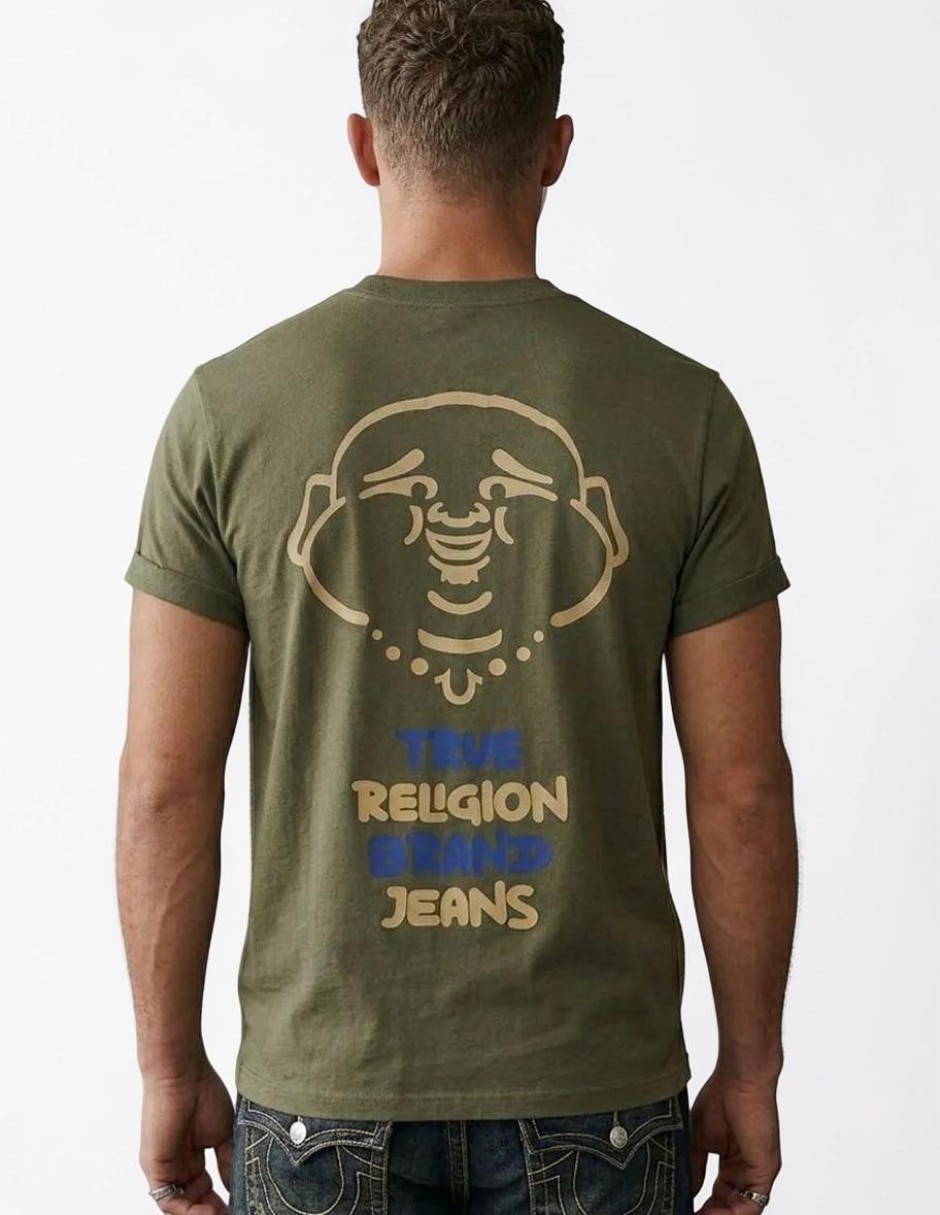 Playera True Religion Buddha Head cuello redondo para hombre
