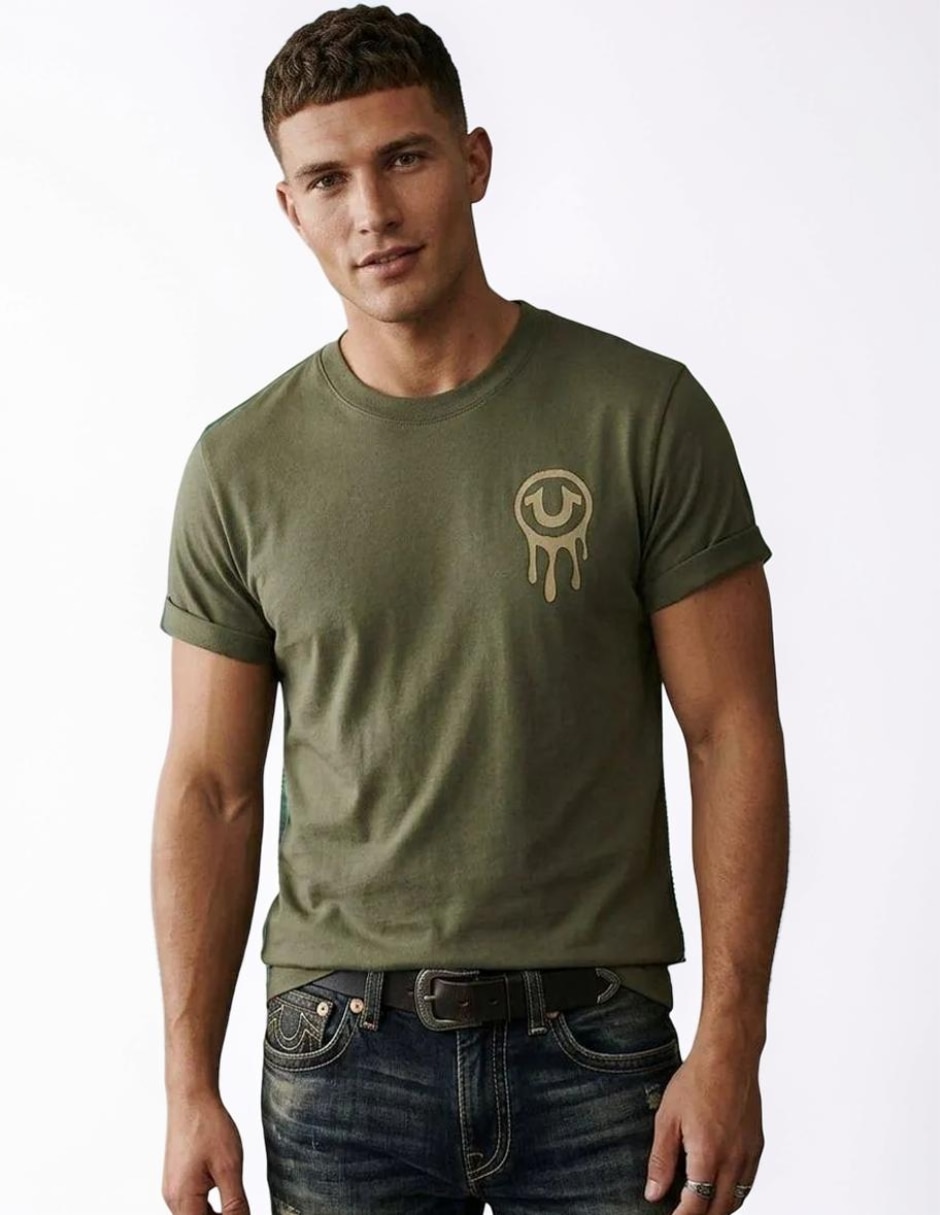 Playera True Religion Buddha Head cuello redondo para hombre