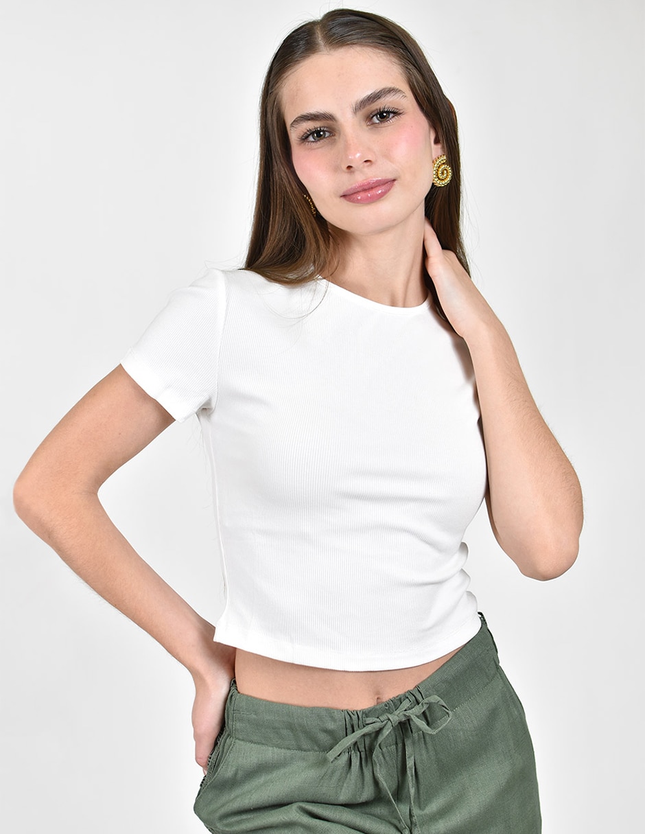 Blusa manga corta para mujer 2