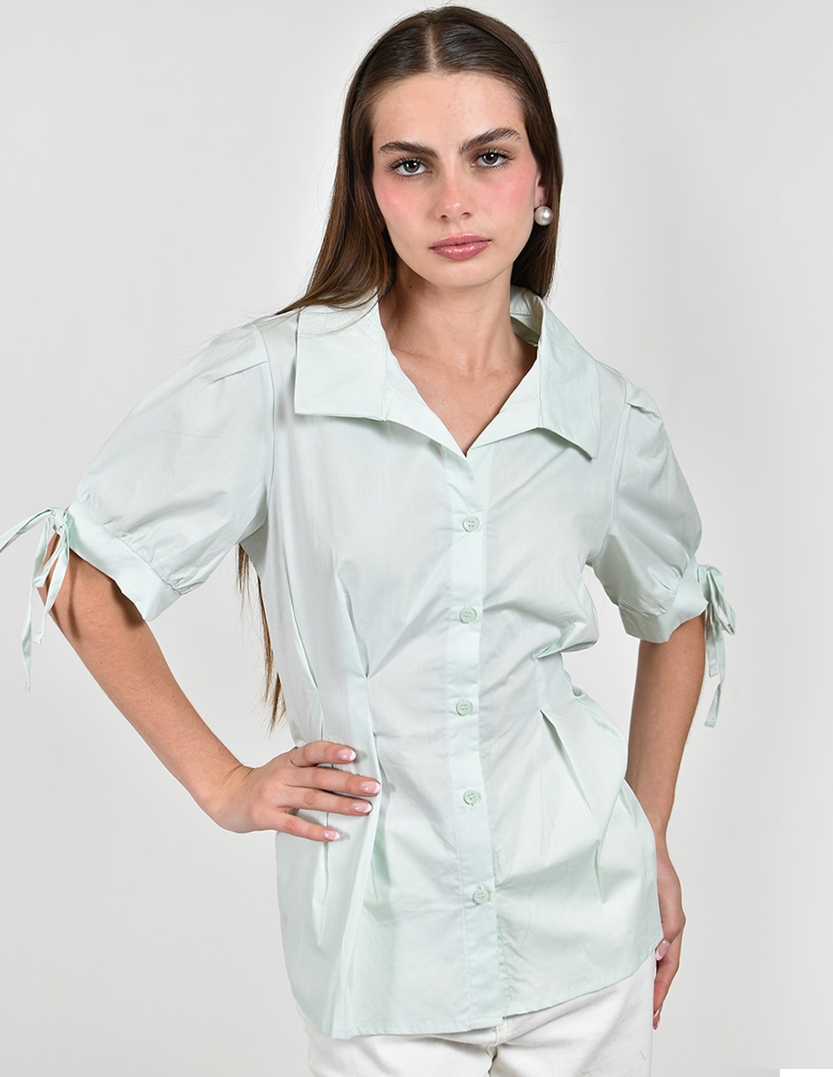 Blusa manga corta para mujer 4