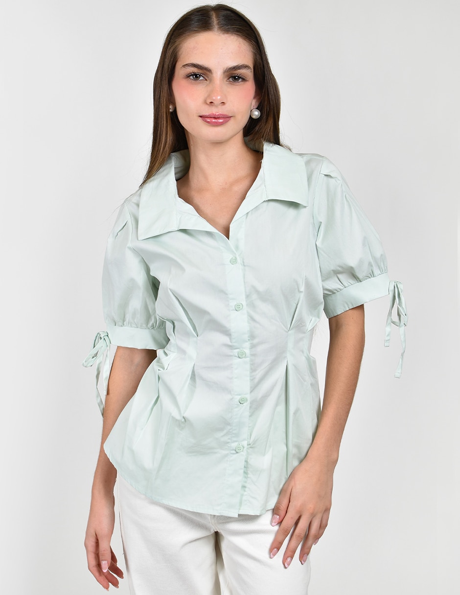 Blusa manga corta para mujer