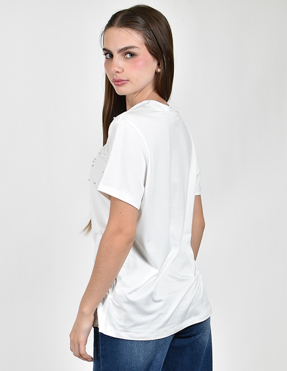 Blusa manga corta para mujer 5