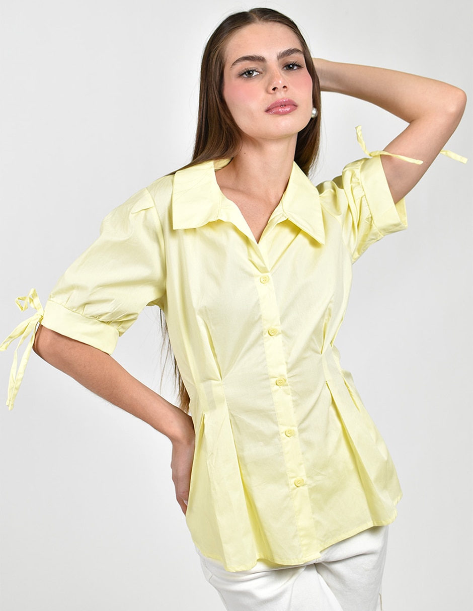Blusa manga corta para mujer