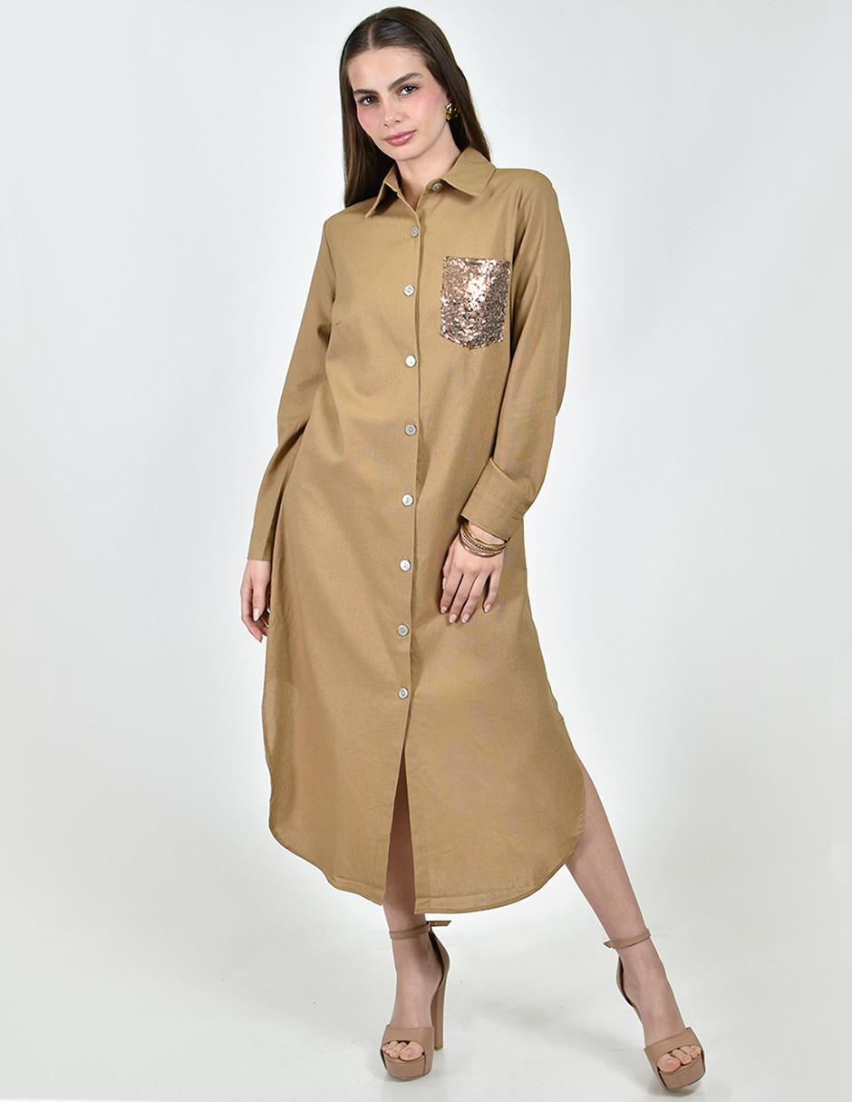 Vestido midi casual para mujer 4