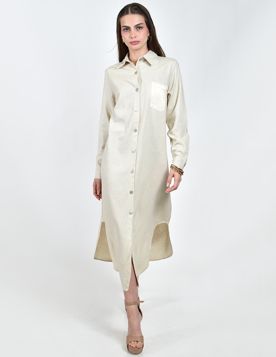 Vestido midi casual para mujer Vestido midi casual para mujer
