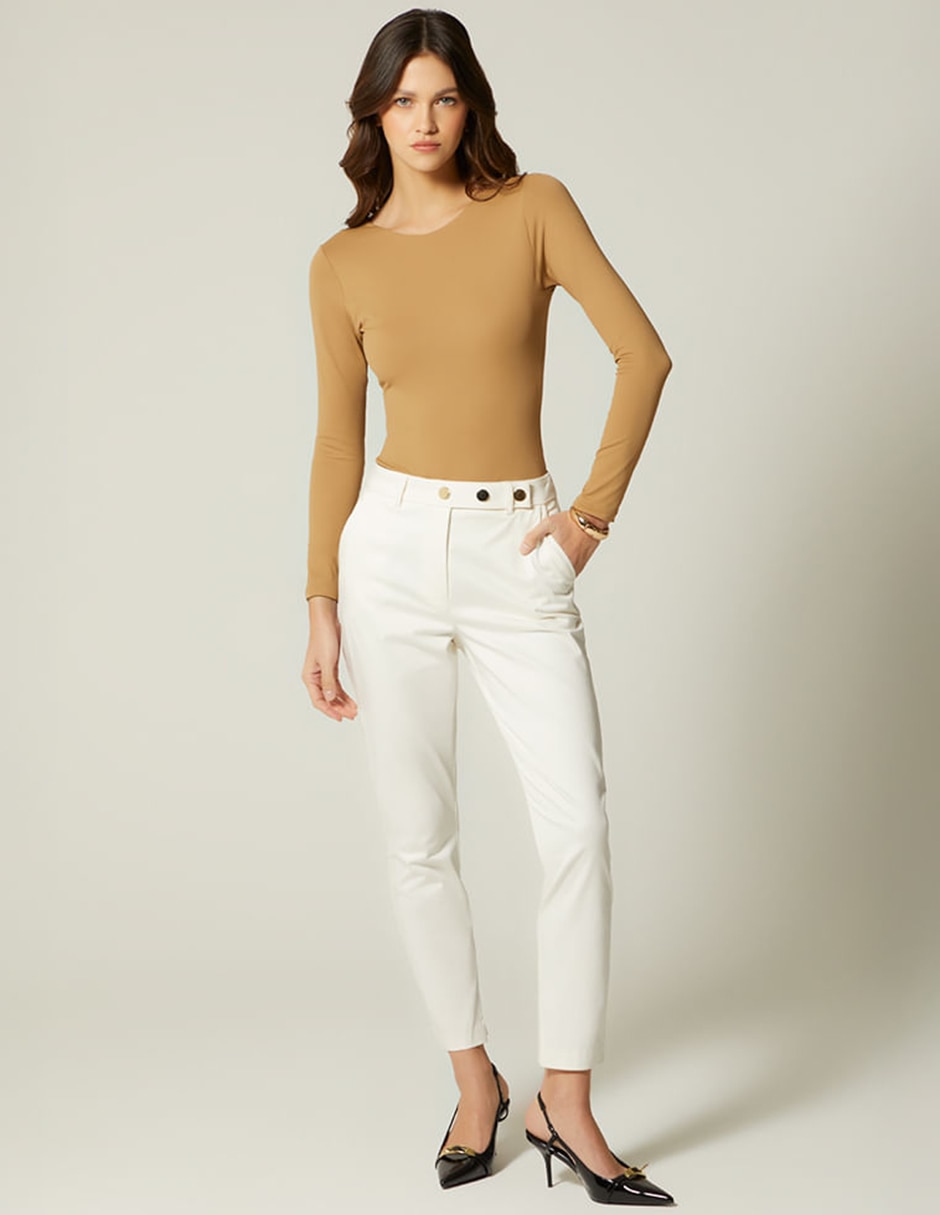 Pantalón chino Studio F skinny para mujer