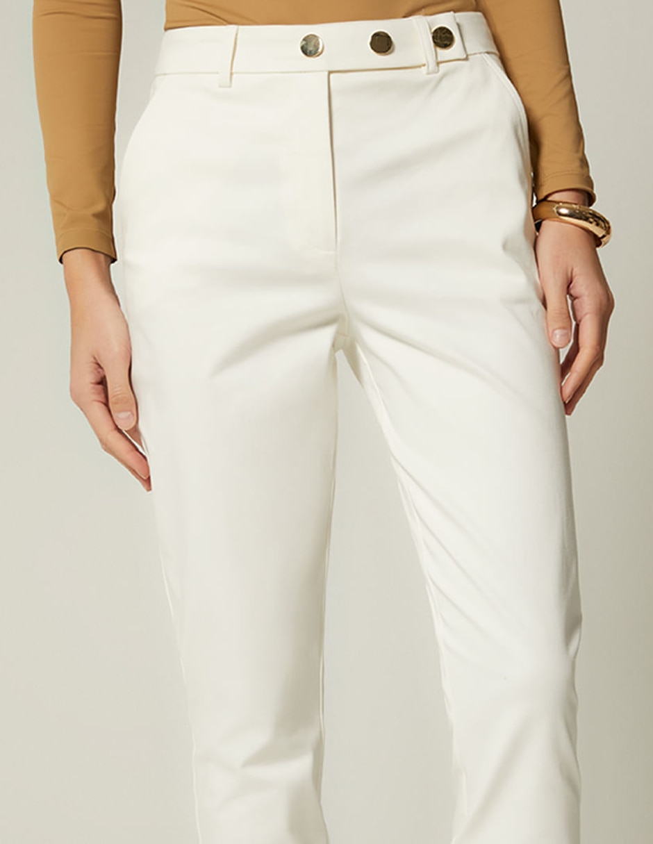 Pantalón chino Studio F skinny para mujer