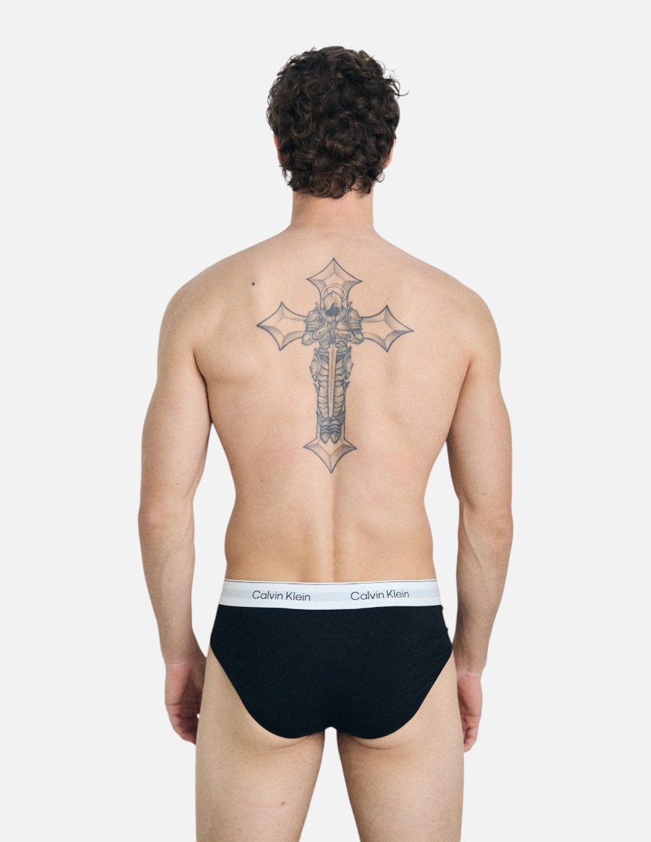Trusa Calvin Klein de algodón para hombre 3 piezas