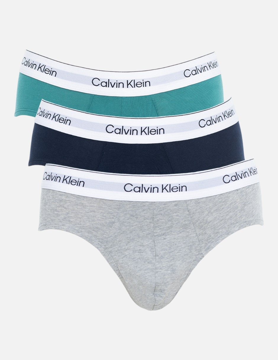 Trusa Calvin Klein de algodón para hombre 3 piezas