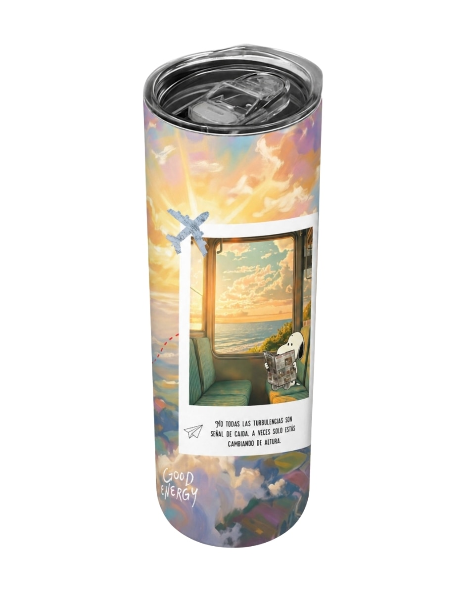Set termo Tink de acero inoxidable con tapa a presión