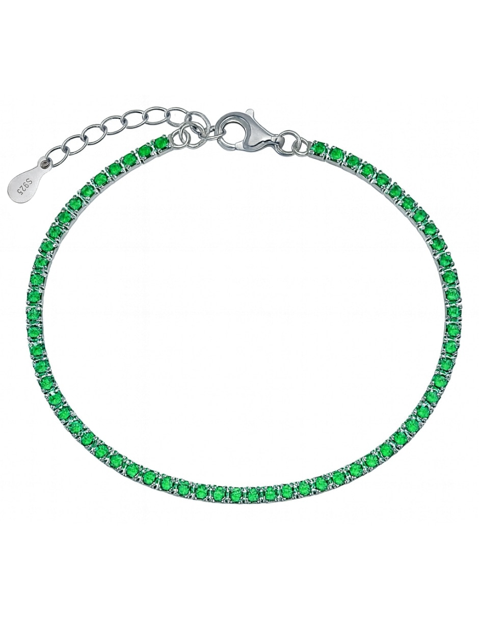 Pulsera Aretize de plata P 925 con zirconia cúbica acabado pavé