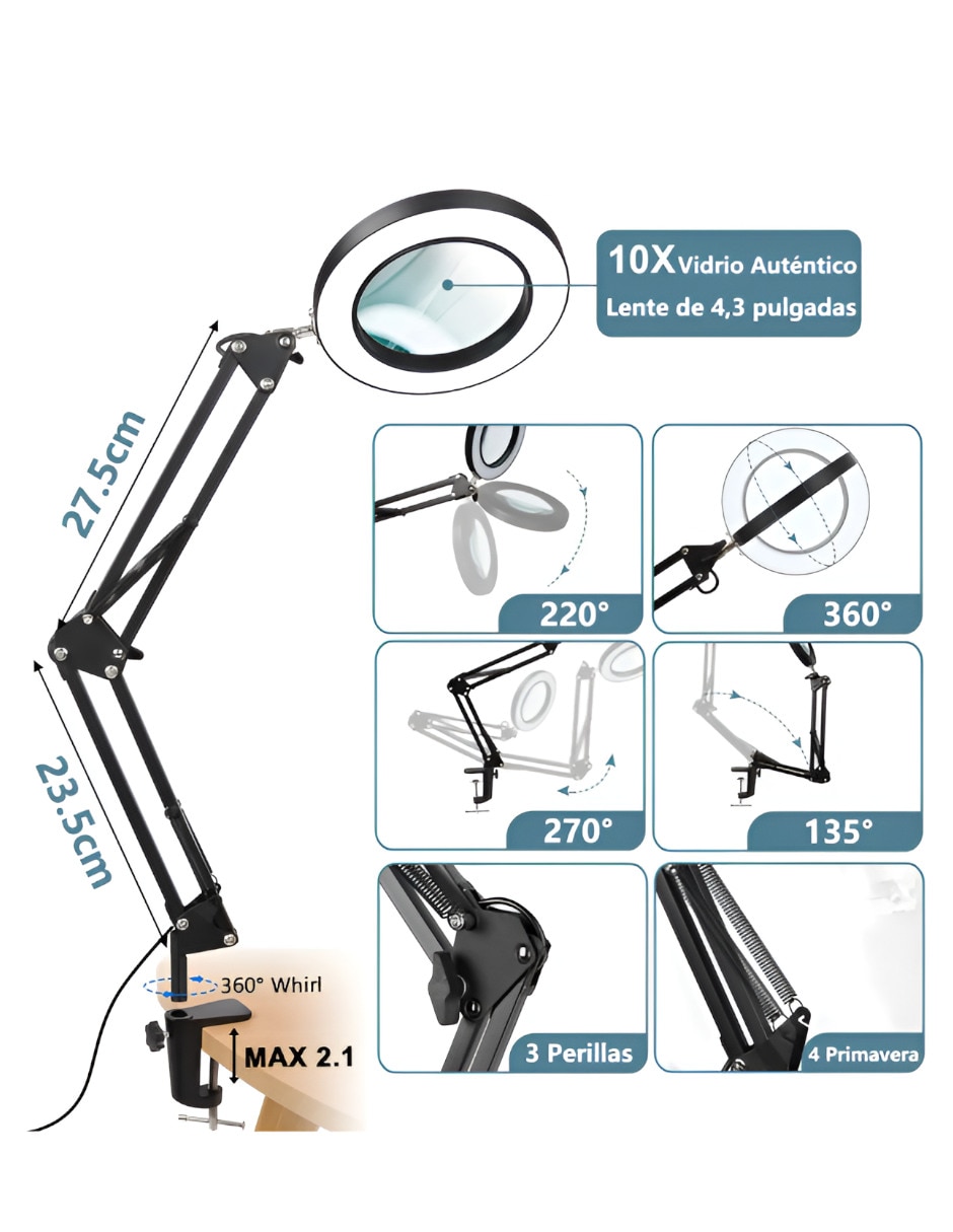 Lámpara de escritorio Xtellar led