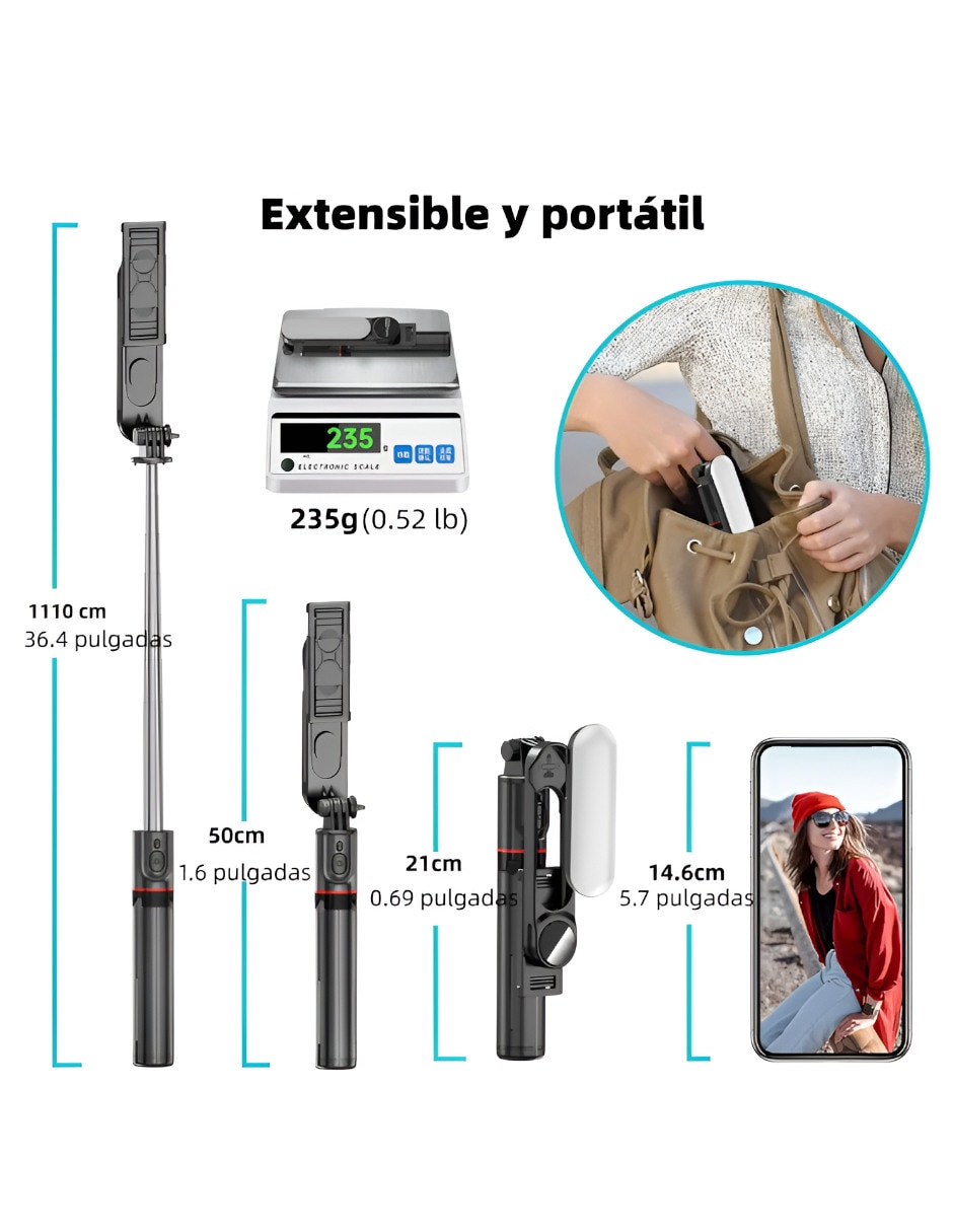 Selfie Xtellar XTLLAR7398 con control remoto