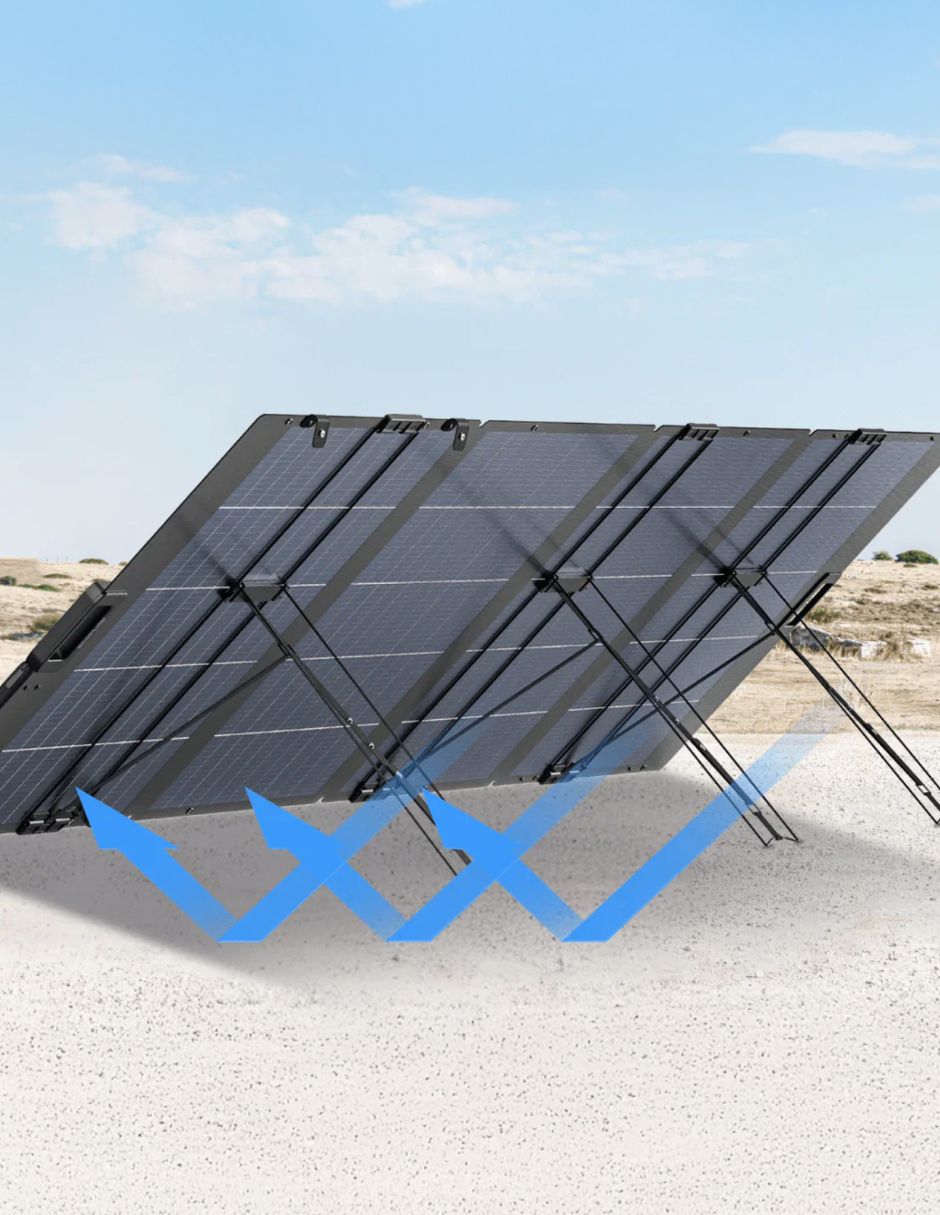 Panel solar monocristalino Ecoflow plegable light 400 W set de 20