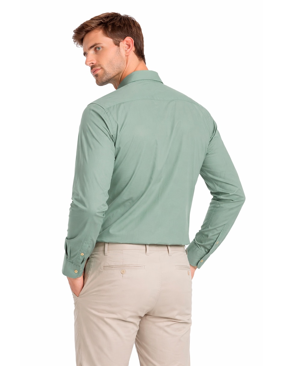 Camisa casual Medizin Uniformes manga larga para hombre