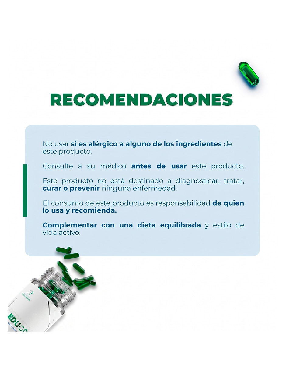 Suplemento alimenticio redugrass 90 capsulas generica con vitamina b6