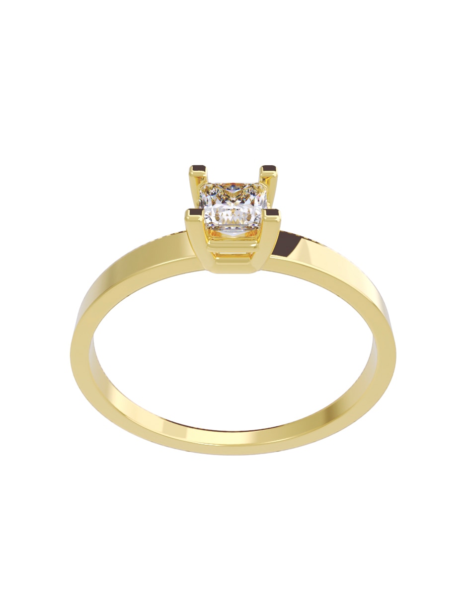Anillo de compromiso de Oro 10 k FONELLI Diamantes Fonelli Diamante