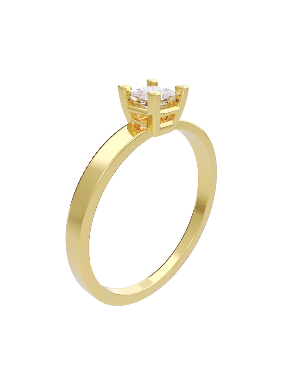 Anillo de compromiso de Oro 14 k FONELLI Diamantes Fonelli Diamante