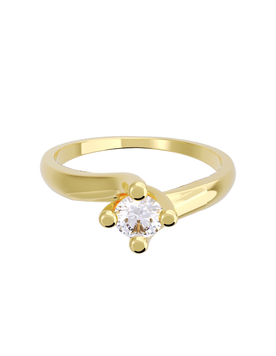 Anillo de compromiso de Oro 10 k Diamantes Fonelli Diamante Anillo de compromiso de Oro 10 k Diamantes Fonelli Diamante