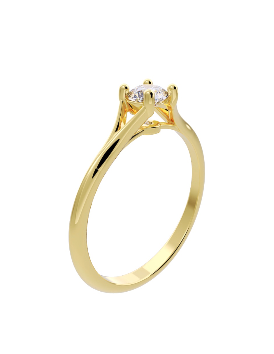 Anillo de compromiso de Oro 14 k FONELLI Diamantes Fonelli Diamante