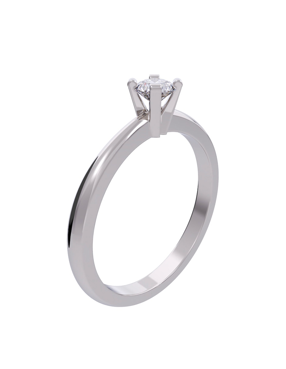 Anillo de compromiso de Oro 10 k Diamantes Diamante 2
