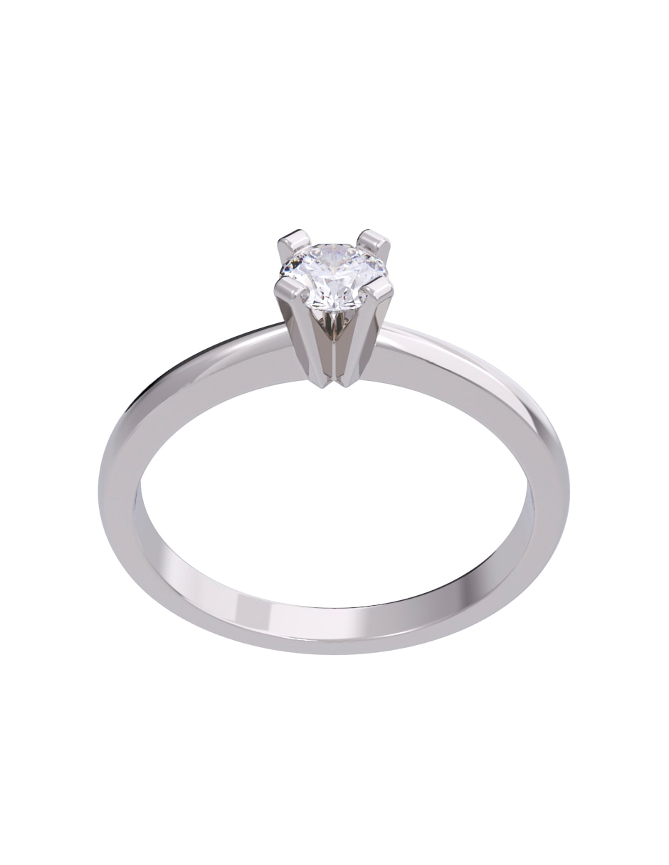 Anillo de compromiso de Oro 10 k Diamantes Diamante 3