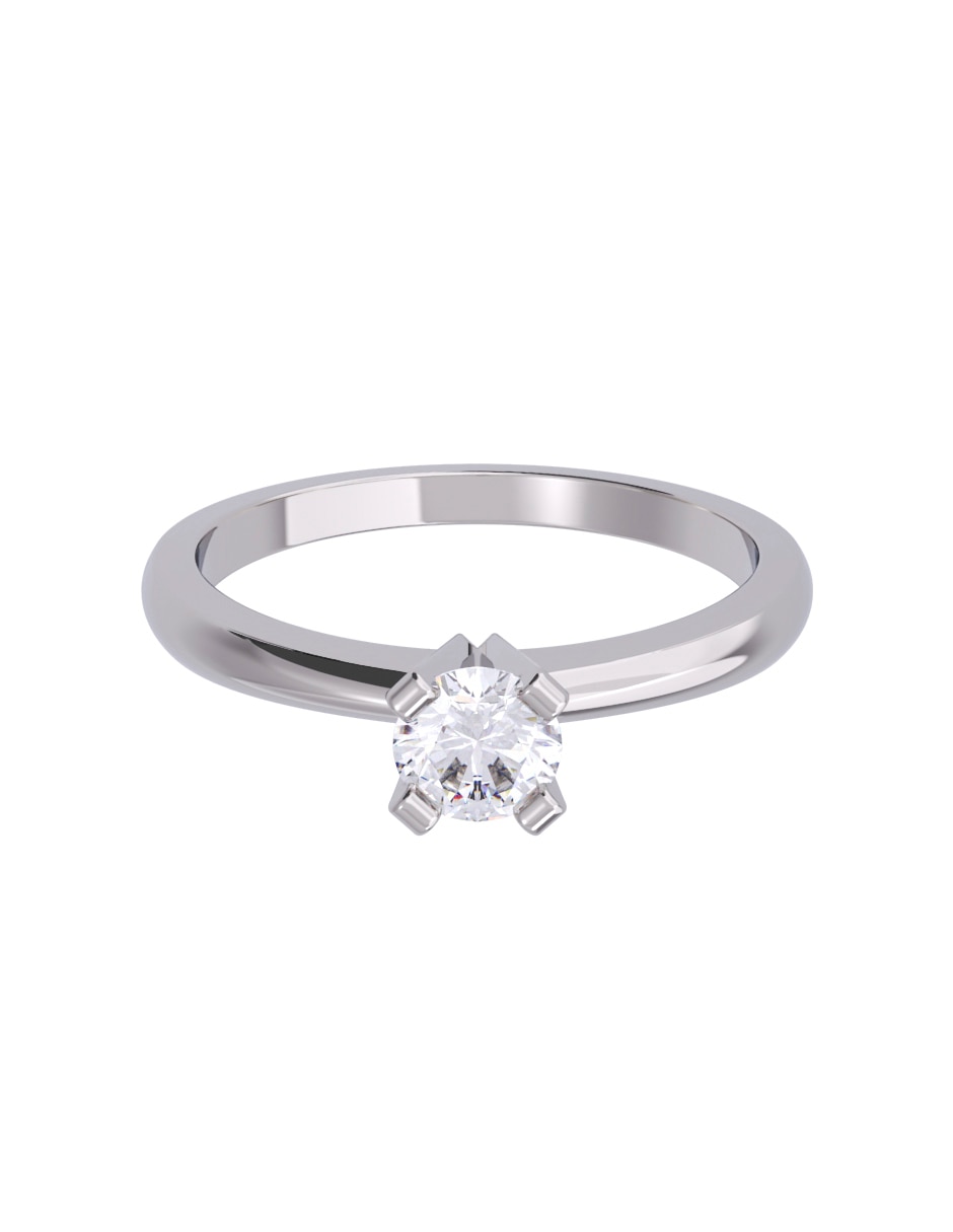 Anillo de compromiso de Oro 10 k Diamantes Diamante 1