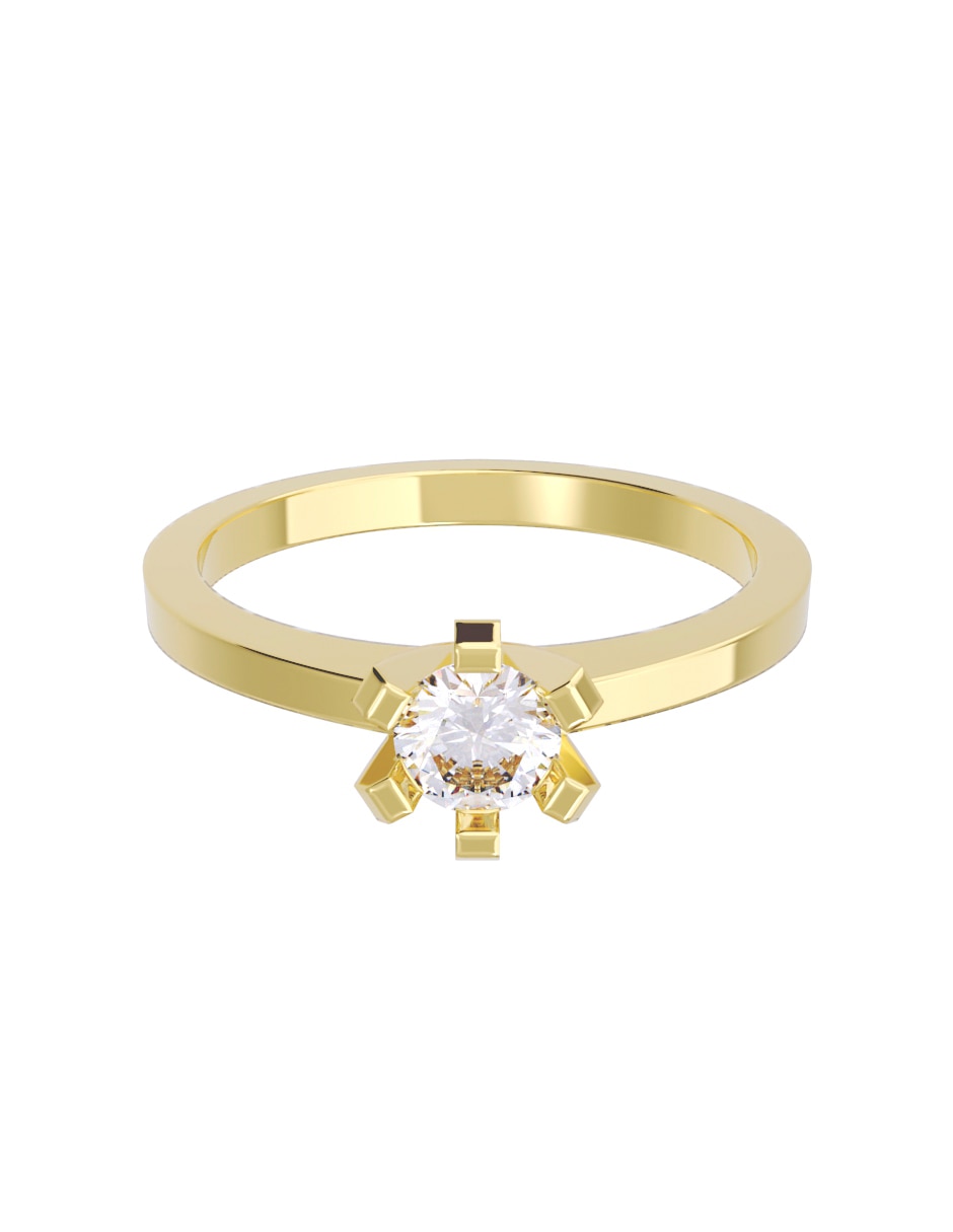 Anillo de compromiso de Oro 10 k FONELLI Diamantes Fonelli Diamante